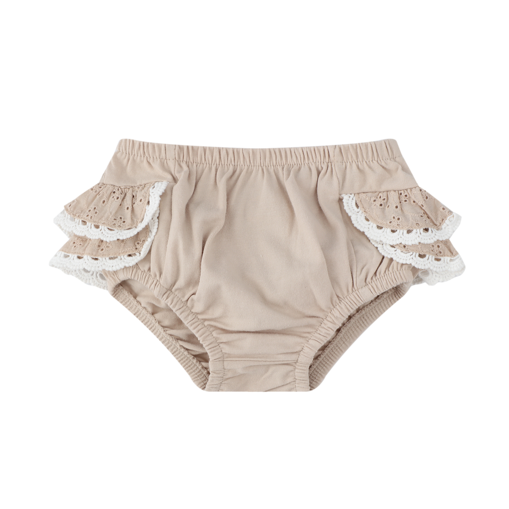 Cracked Soda - Lacey Frilly Bottoms Oatmeal