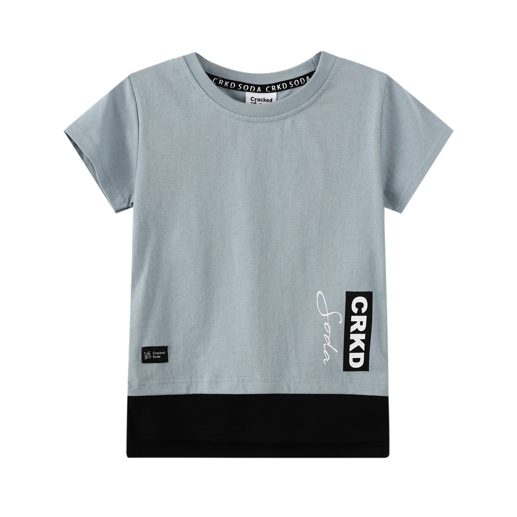 Cracked Soda - Kaleb Tee Dusty Blue