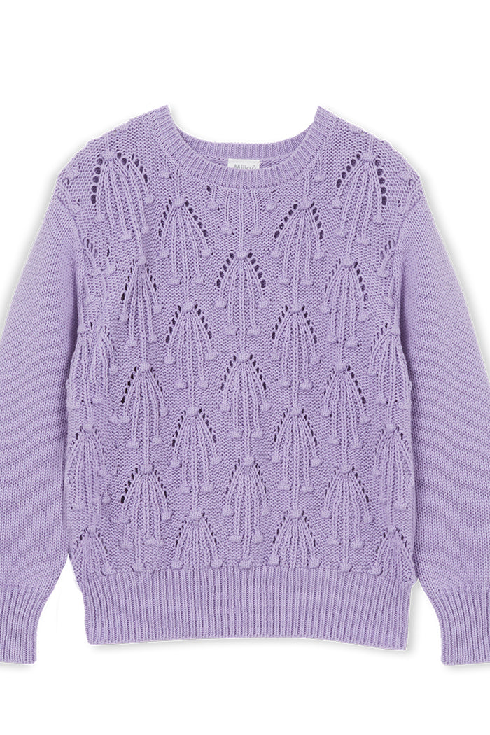 Milky - Lilac Detailed Knit Jumper