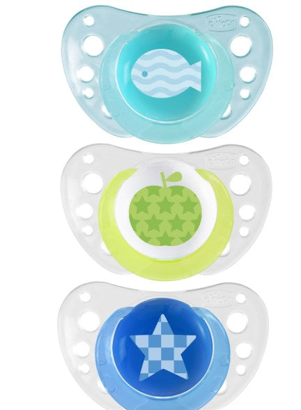 Chicco - Nursing Soother - Physio Air - 6-16m 2pk - Assorted