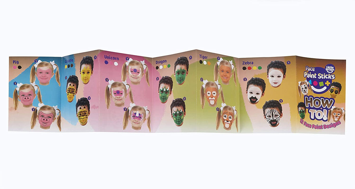 Little Brian Face Paint Sticks - Classic 12PK