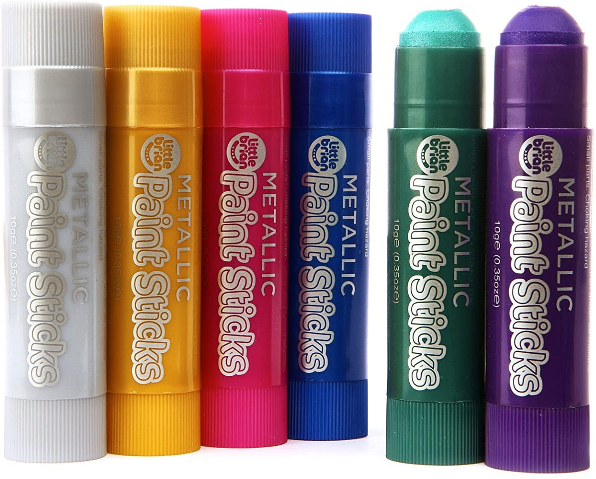 Little Brian Paint Sticks - Metallic 6PK