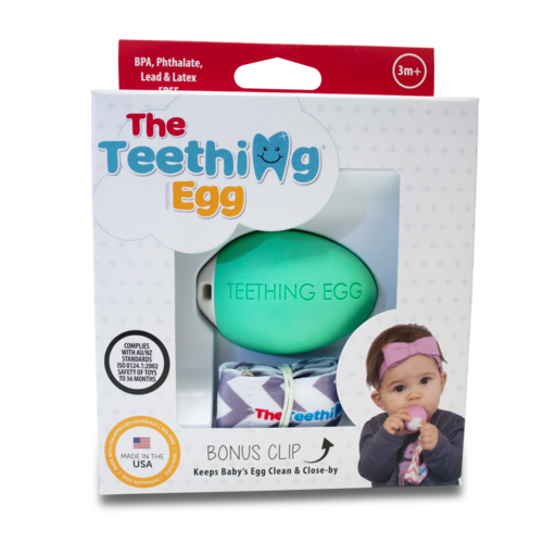 The Teething Egg with clip