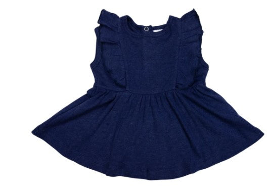 Korango - Cotton Modal Frill Blouse Navy