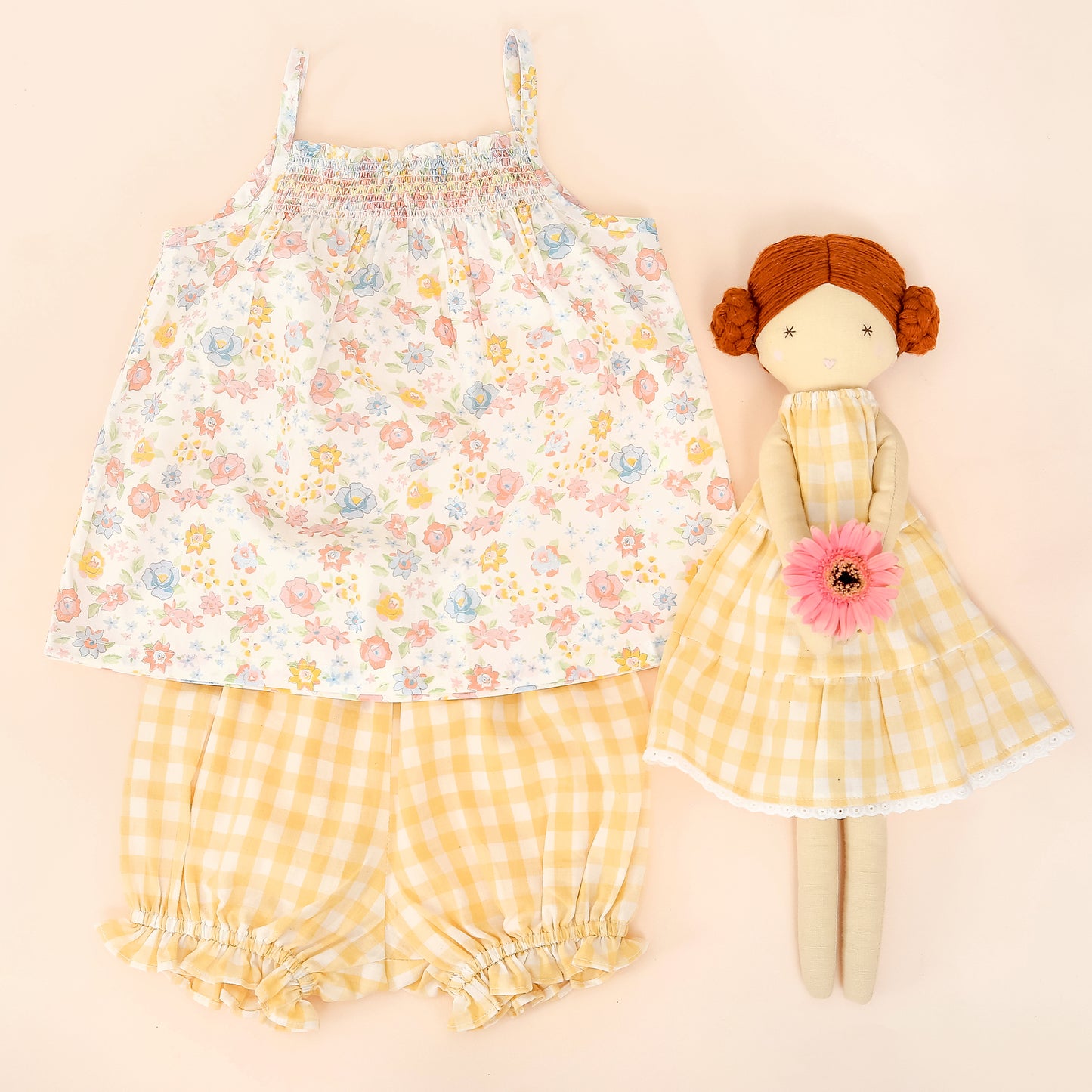 Albetta - Flower Folie Smocked Set