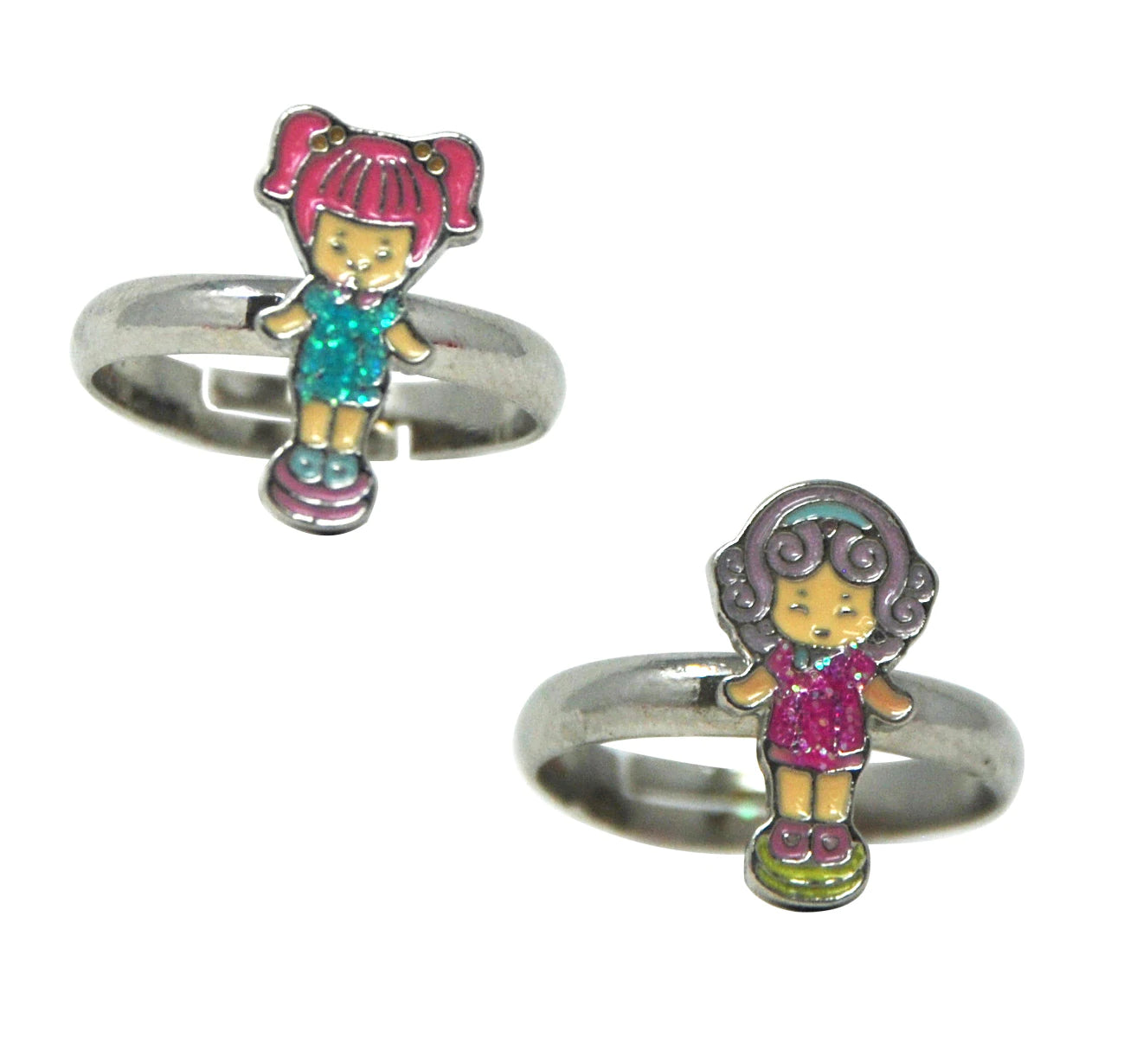 Polly Pocket 2pc Retro Ring Set
