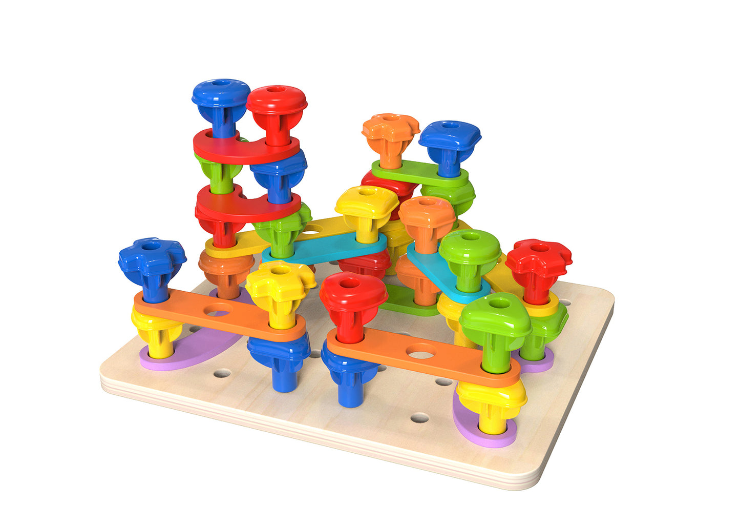 TookyToy - Rainbow Stacking Peg