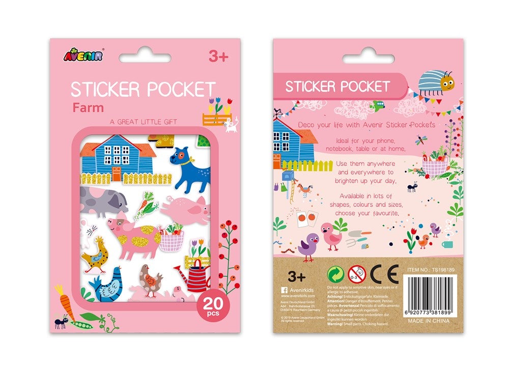 Avenir Sticker Pocket- Assorted
