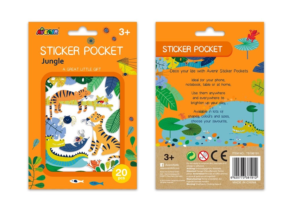 Avenir Sticker Pocket- Assorted