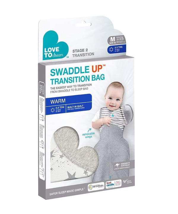 Love To Dream - Stage 2 Swaddle Up™ Transition Bag Warm - 2.5 TOG