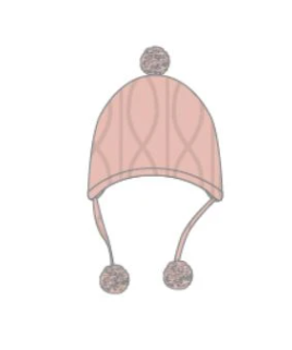 Korango - Girl Polka Knit Beanie - Pink