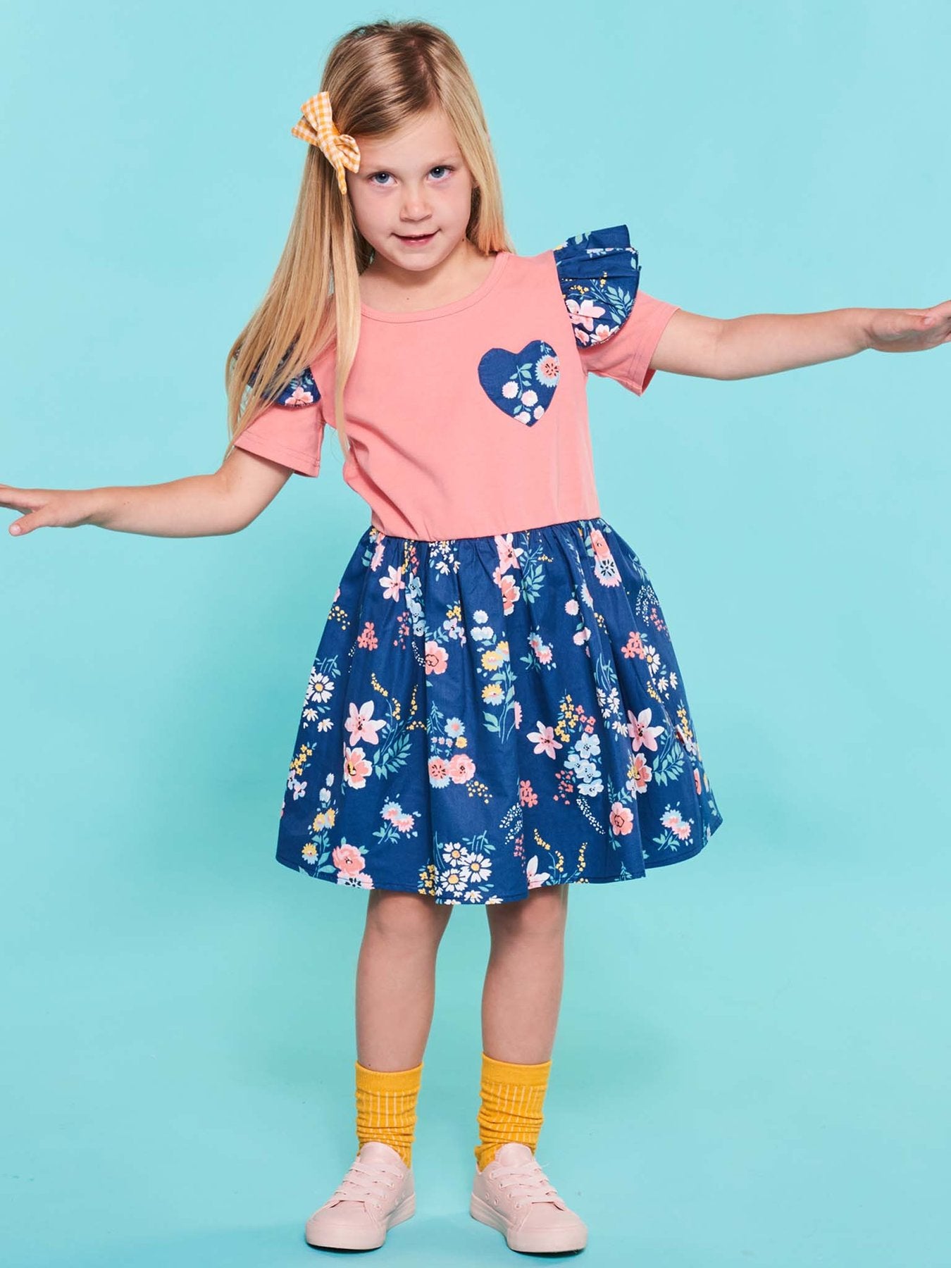 Oobi - Double Take Midnight Flower Dress