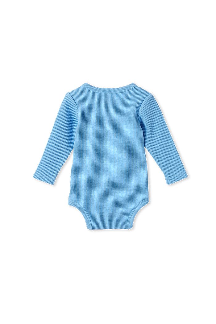 Milky - Cornflower Waffle Romper