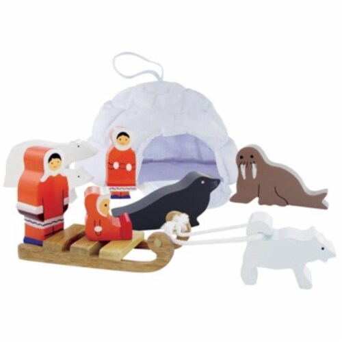 Eskimo Playset with Igloo 16pc