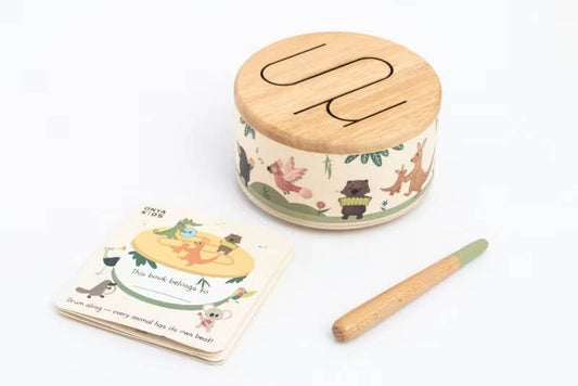 Onya Kids - Outback Beats (Wooden Drum with Australian Animals)