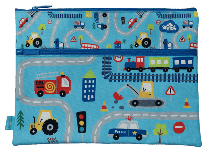 Spencil - A4 Twin Zip Rectangle Pencil Cases