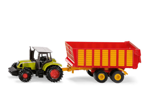 Siku - Claas Tractor With Silage Trailer - 1650