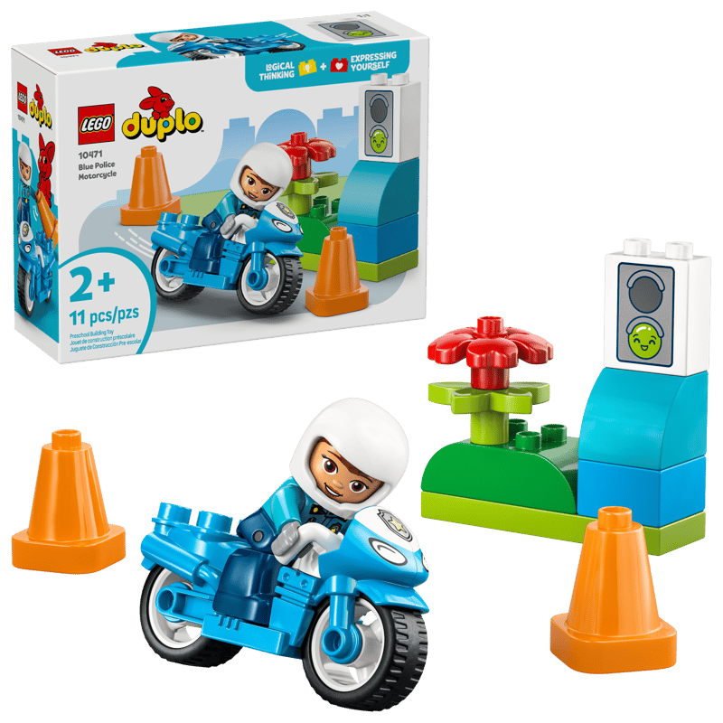Lego Duplo - Blue Police Motorcycle