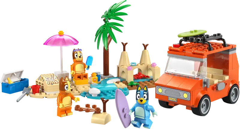 Lego Bluey - Bluey's Beach & Family Car Trip 11202