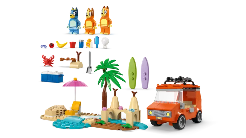 Lego Bluey - Bluey's Beach & Family Car Trip 11202