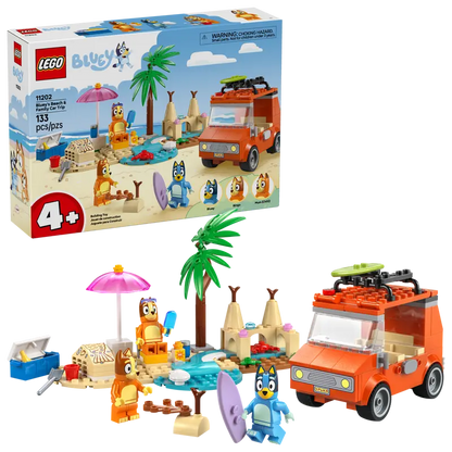 Lego Bluey - Bluey's Beach & Family Car Trip 11202