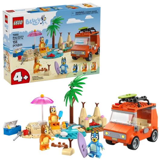 Lego Bluey - Bluey's Beach & Family Car Trip 11202