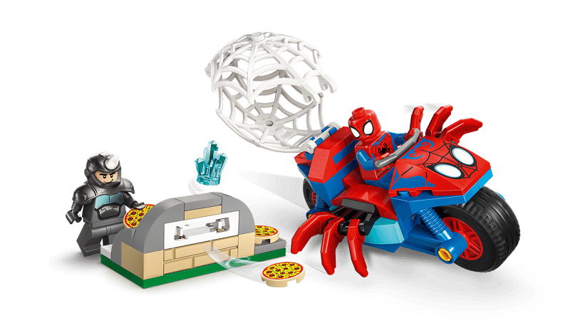 Lego Marvel - Spidey on his Motorcycle vs. Rhino