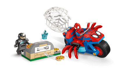 Lego Marvel - Spidey on his Motorcycle vs. Rhino