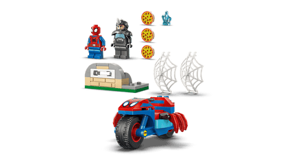 Lego Marvel - Spidey on his Motorcycle vs. Rhino 11206