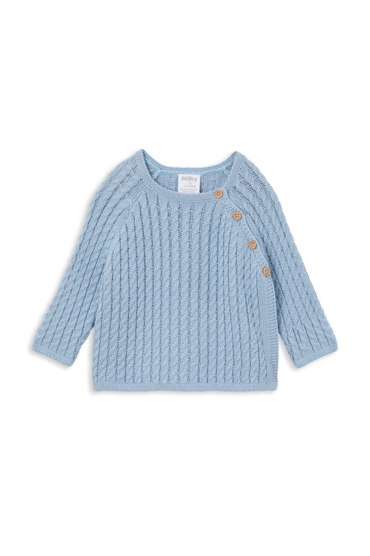 Milky - Horizon Blue Knit Cardigan