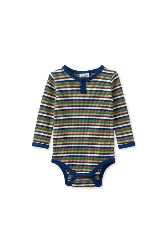 Milky - Waffle Stripe Bubbysuit