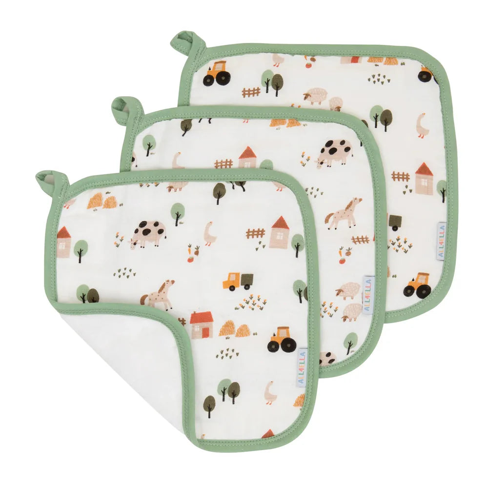 All4Ella - Organic Wash Cloth 3pk