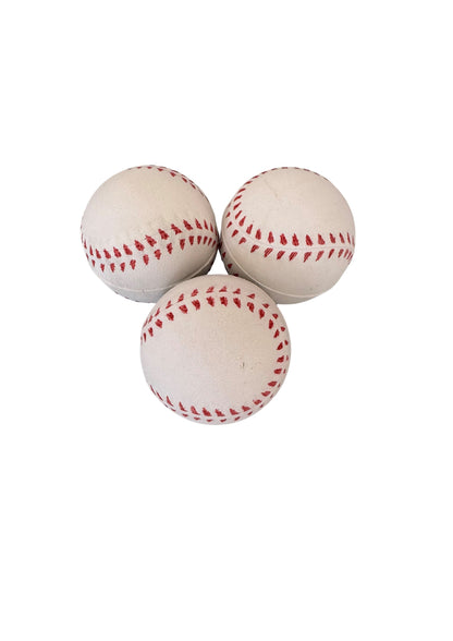 Pack of Three Rubber Baseballs