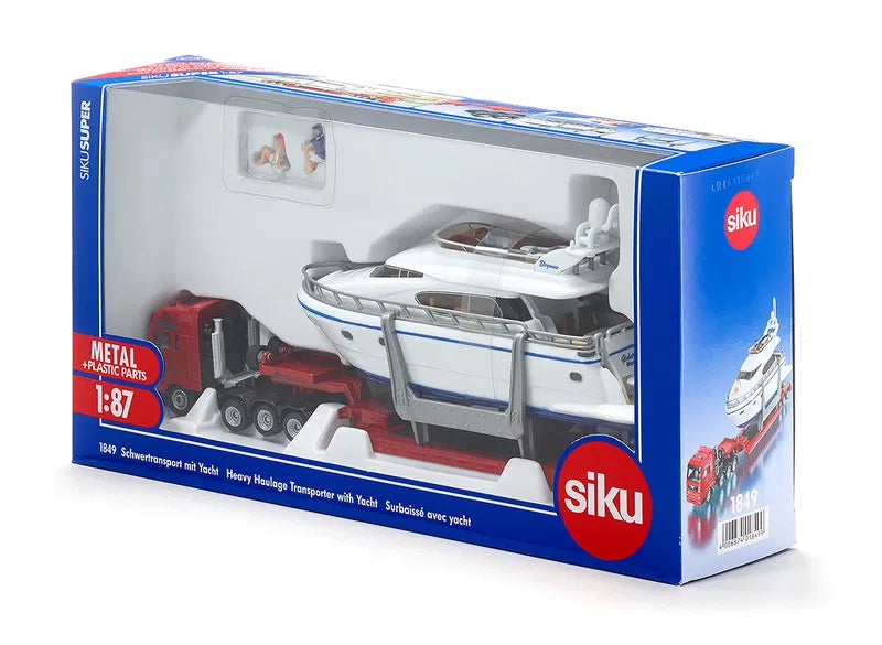 Siku -Heavy Haulage Transporter with Yacht - 1849
