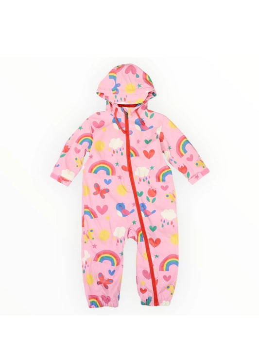 Korango - Spring Rainbow Rainsuit - Pink