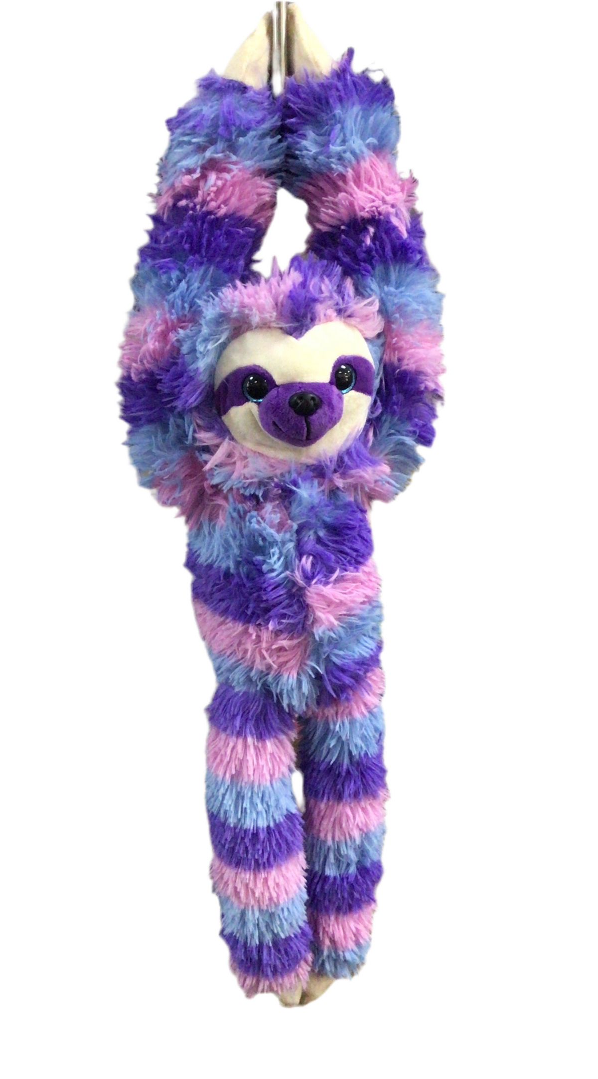 Hanging Sloth - Violet - Purple Stripe