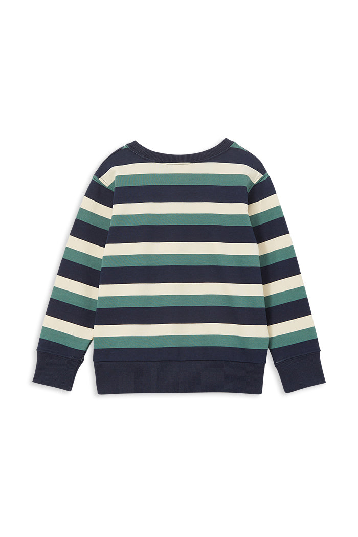 Milky - Block Stripe Fleece Sweat - 2-7yr
