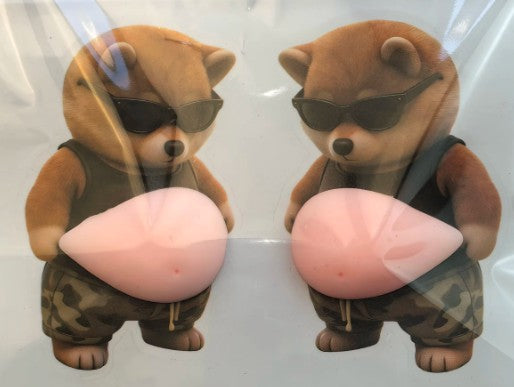 Sensory Reusable Sticker - Silicon Fat belly