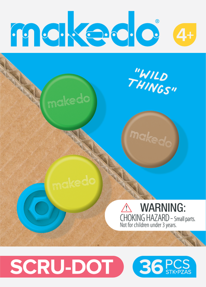 SCRU-DOT 'Wild Things' | Makedo Scru & Scru+ Decoration