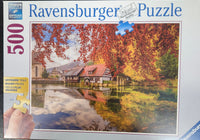 Ravensburger Peaceful Mill Puzzle 500 Lg Pieces