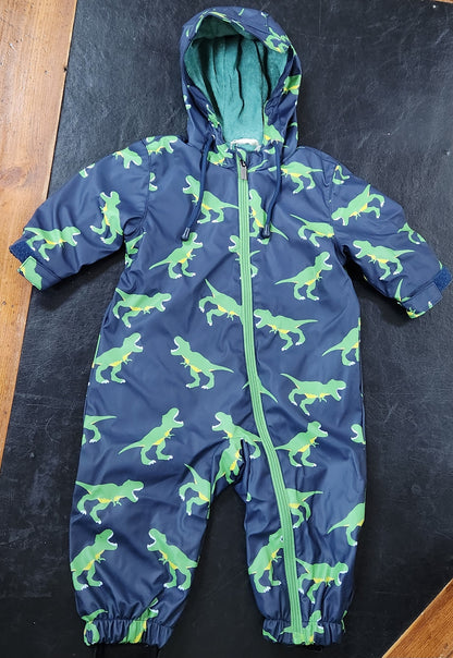 Korango - T-Rex Terry Towelling Lined Zip Rain Suit - Peacoat