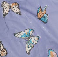 Korango-Butterfly Colour Change, Terry Towelling Lined, Zip Rain Suit, Blue Heron