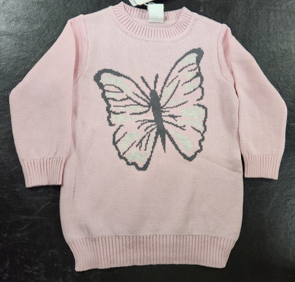 Korango - Butterfly Knit Sweater Fairytale Pink