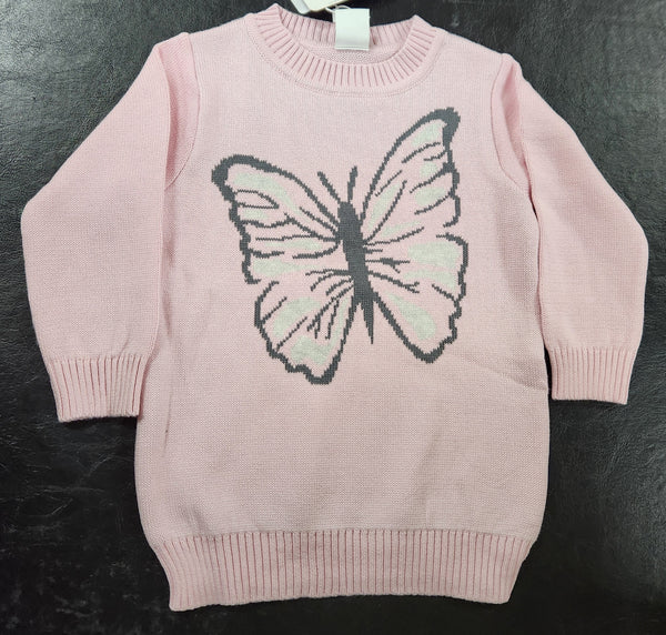 Korango Butterfly Knit Sweater Fairytale Pink