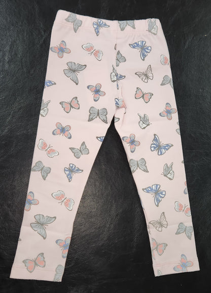 Korango Butterfly Print Legging Fairytale Pink