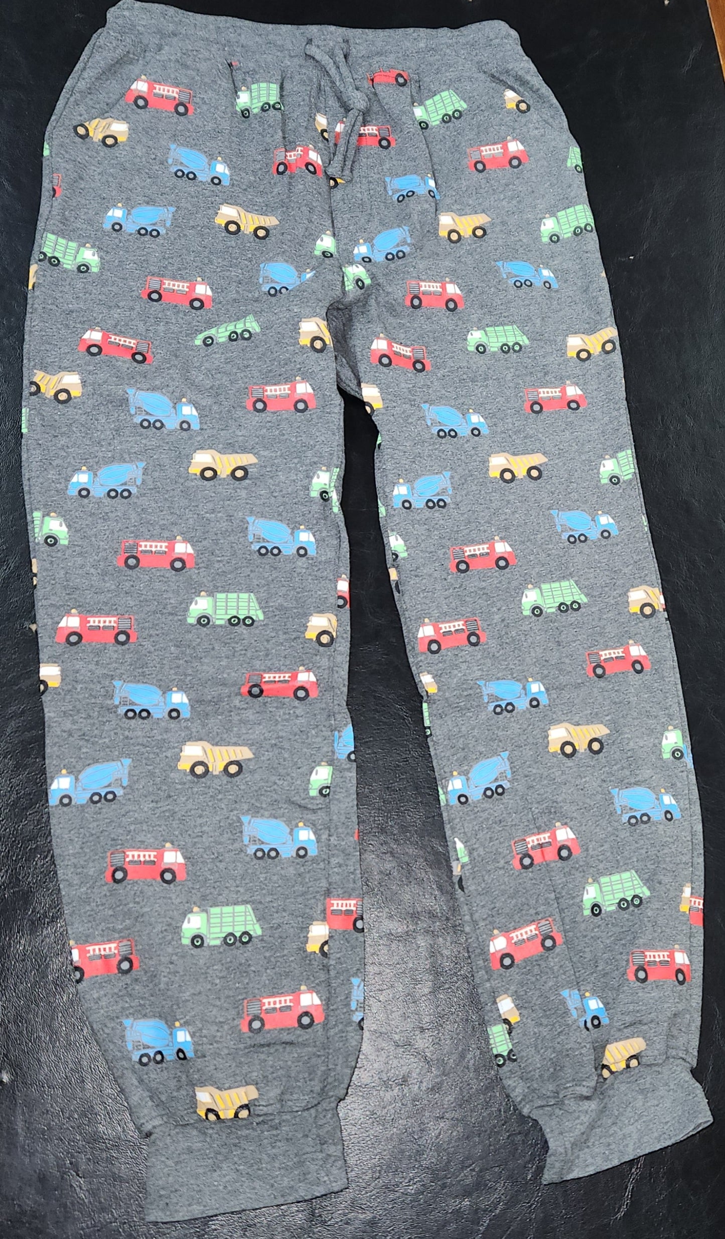 Korango - Truck Print Pyjamas - Charcoal