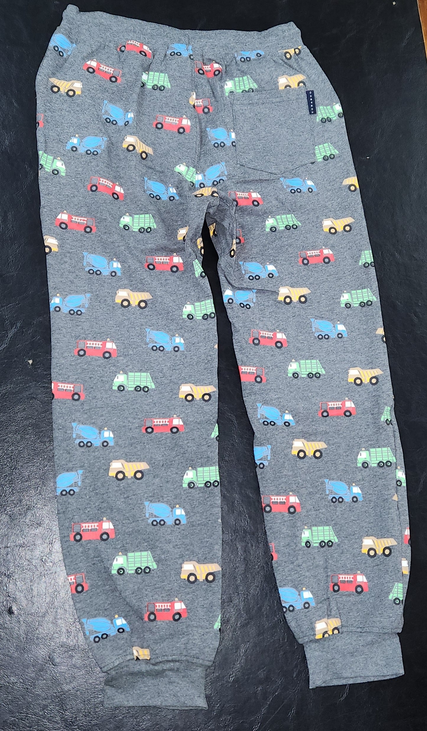 Korango - Truck Print Pyjamas - Charcoal