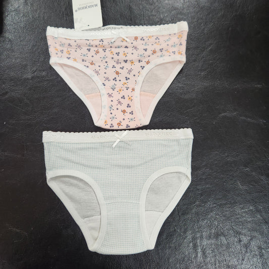 Marquise Underwear - Geo Floral/ Green 2pk