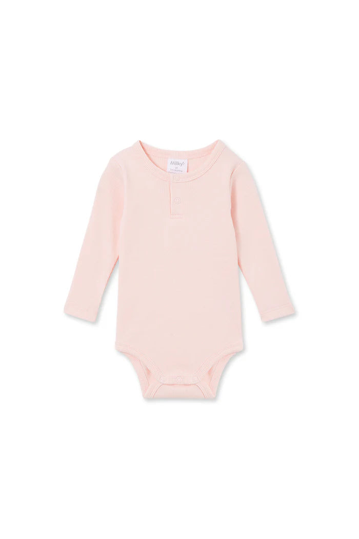 Milky - Long Sleeve Rib Bubbysuit
