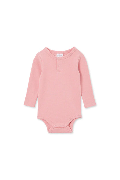 Milky - Long Sleeve Rib Bubbysuit